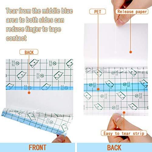 BBTO Transparentes Pflaster – Wasserdichtes, klares Klebeband für Tattoos und Schwimmen (6 x 197 Zoll)