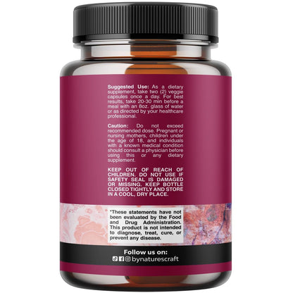 D-Mannose mit Cranberry Kapseln – 1000 mg pro Portion für Nieren-, Blasen- und Harnwegsgesundheit – 60 Kapseln