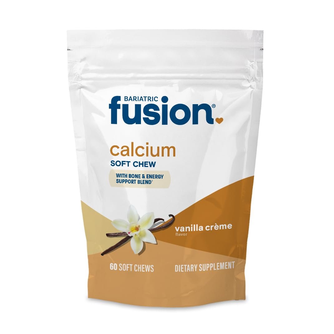 Bariatric Fusion Calcium Kaugummies mit Vitamin D3 – Zuckerfrei, Vanille, 60 Stück