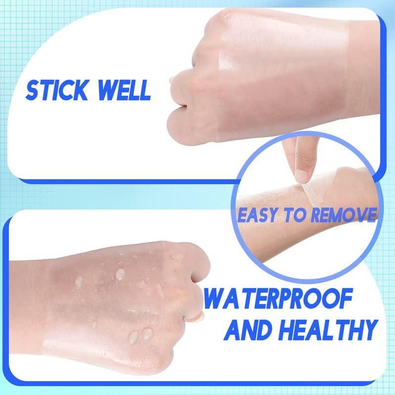 Transparentes Pflaster wasserdicht – BBTO Klarsichtpflaster, 4 x 394 Zoll, selbstklebend, für Tattoos und Schwimmen