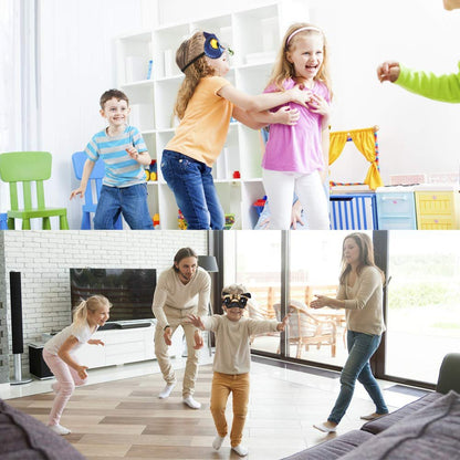 Tphon Schlafmaske für Erwachsene Kinder Jungen Mädchen Lustige Tier-Augenmasken mit verstellbarem Band für Reisen Nickerchen Schichtarbeit Spiele