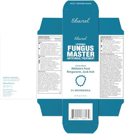 Ebanel Antimykotikum Creme mit Miconazol gegen Fußpilz, Nagelpilz, Juckreiz und Ringelflechte – 60 ml