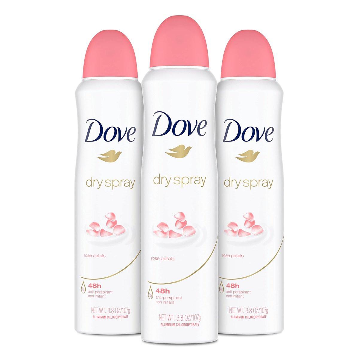 Dove Antitranspirant Deodorant Rosenblüten 3,8 oz (3er-Pack) – Sanfter Schutz mit blumigem Duft