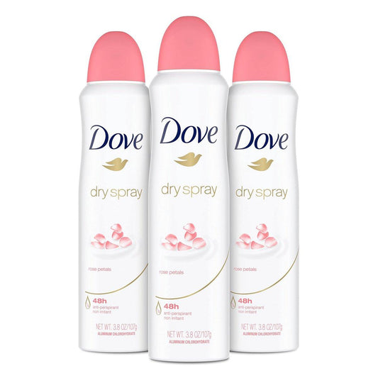 Dove Antitranspirant Deodorant Rosenblüten 3,8 oz (3er-Pack) – Sanfter Schutz mit blumigem Duft