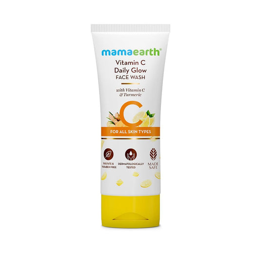 MAMAEARTH Vitamin C Daily Glow Gesichtswaschgel mit Vitamin C & Kurkuma 100 ml
