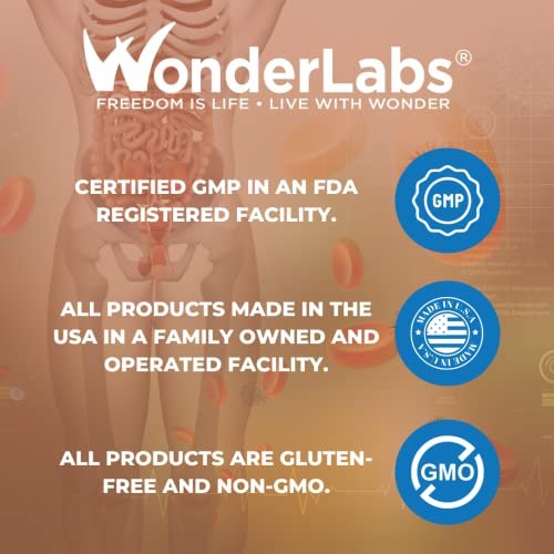 Wonder Laboratories Proteolytische Enzyme | Bromelain Papain Pancreatin Trypsin 550 mg Gesamt mit standardisierter Amylase, Lipase und Protease, 100 Tabletten