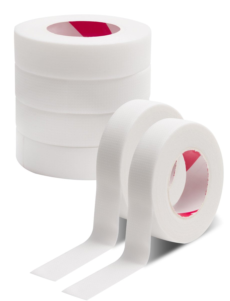 fenshine Wimpernverlängerungsband, 6 Rollen Japan Micropore Medical Soft Tape für Wimpernverlängerung, Wimpernverlängerungszubehör, je 9 m
