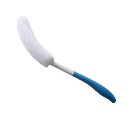 MagiDeal Vinyl Quote Me Lange Antirutsch-Kurvengriff Körperbürste für Bad, einfache Reichweite für Senioren, geeignet für ältere/schwangere Personen beim Baden und Duschen, Blau, 39 cm