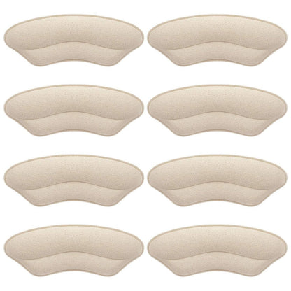 Makryn Premium Fersenpolster Einlegesohlen – Anti-Rutsch-Fersenschutz für zu große Schuhe, Blasenschutz, Füllmaterial für lockeren Sitz (Beige)