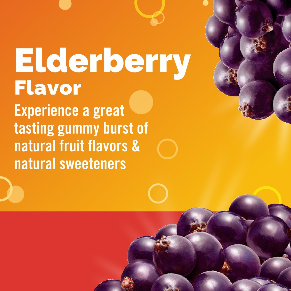 Emergen-C Holunderbeeren Gummibärchen – Immununterstützung mit hochdosiertem Vitamin C, natürliche Aromen, 36 Stück