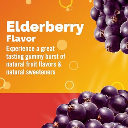 Emergen-C Holunderbeeren Gummibärchen – Immununterstützung mit hochdosiertem Vitamin C, natürliche Aromen, 36 Stück