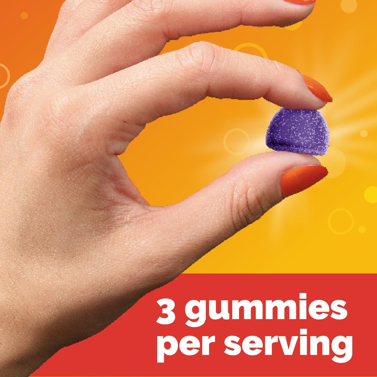 Emergen-C Holunderbeeren Gummibärchen – Immununterstützung mit hochdosiertem Vitamin C, natürliche Aromen, 36 Stück
