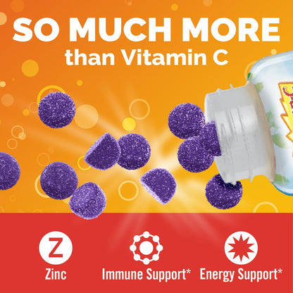 Emergen-C Holunderbeeren Gummibärchen – Immununterstützung mit hochdosiertem Vitamin C, natürliche Aromen, 36 Stück