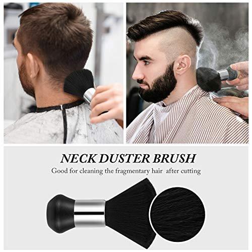 4-teiliges Haarkamm-Set: Barber Flat Top Clipper, Nackenbürste, konischer & hitzebeständiger Carbonfaser-Haarschneidekamm für Damen & Herren