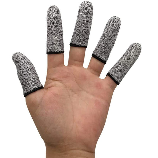JADE KIT 12-teiliges Fingerschutz-Set – Schnittfeste Fingerlinge, Fingerkuppenschutz für Küche, Arbeit, Bildhauerei, Antirutsch, Wiederverwendbar