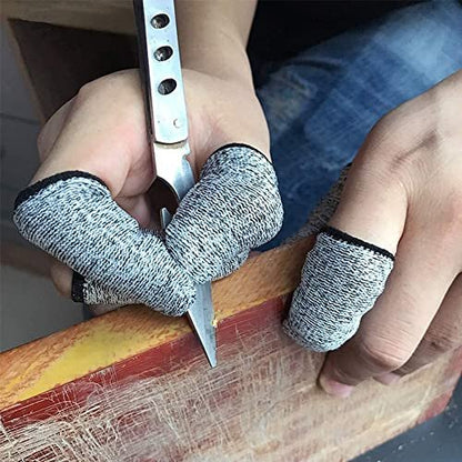 JADE KIT 12-teiliges Fingerschutz-Set – Schnittfeste Fingerlinge, Fingerkuppenschutz für Küche, Arbeit, Bildhauerei, Antirutsch, Wiederverwendbar