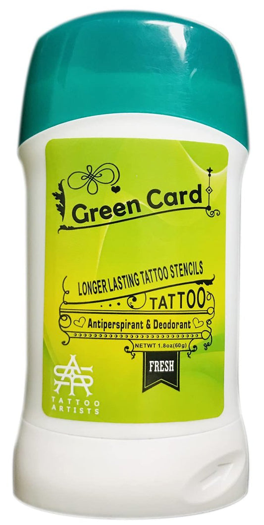 Tattoo Transfer Stick – Hautpflege-Gel für saubere, trockene Übertragungen von Tattoo-Vorlagen, Antitranspirant-Deodorant für temporäre Tattoos (Blau, 1 Stück)
