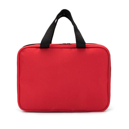 Jipemtra Erste-Hilfe-Tasche Rot mit Taschen Leerer Notfallrucksack Rettungstasche Aufbewahrung Medizin Tasche für Zuhause Auto Büro Küche Sport Outdoor