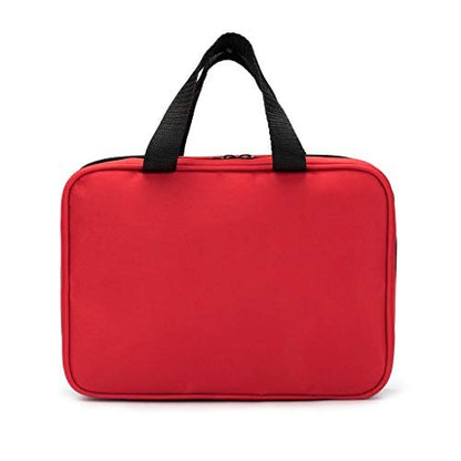 Jipemtra Erste-Hilfe-Tasche Rot mit Taschen Leerer Notfallrucksack Rettungstasche Aufbewahrung Medizin Tasche für Zuhause Auto Büro Küche Sport Outdoor