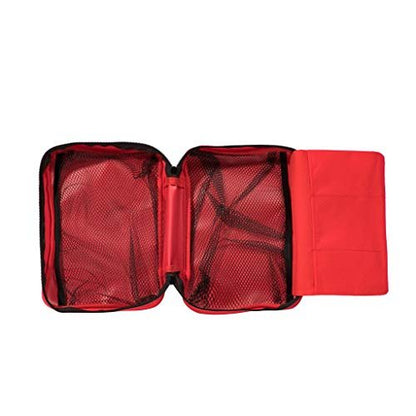 Jipemtra Erste-Hilfe-Tasche Rot mit Taschen Leerer Notfallrucksack Rettungstasche Aufbewahrung Medizin Tasche für Zuhause Auto Büro Küche Sport Outdoor