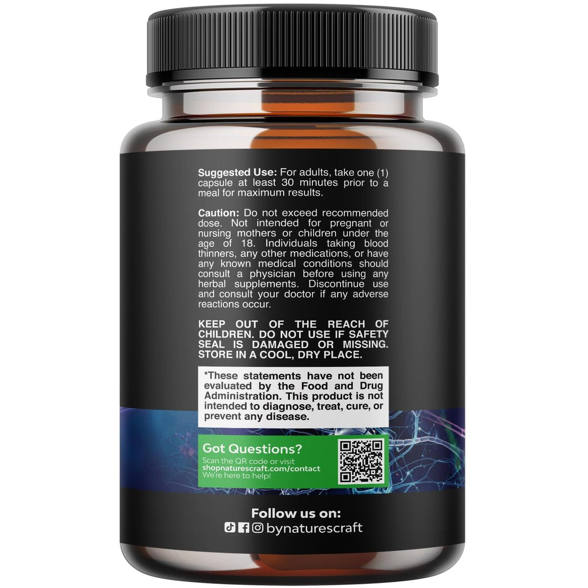 Nootropikum Gedächtnisergänzung für Gehirnunterstützung - Gedächtnispillen für Gehirnboost und natürlichen Energie-Booster - Vitamin B12 Bacopa Monnieri Rhodiola Rosea DMAE Ginkgo Biloba Phosphatidylserin - 60 Kapseln