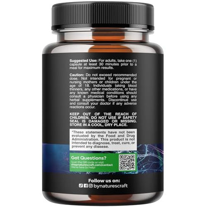 Nootropikum Gedächtnisergänzung für Gehirnunterstützung - Gedächtnispillen für Gehirnboost und natürlichen Energie-Booster - Vitamin B12 Bacopa Monnieri Rhodiola Rosea DMAE Ginkgo Biloba Phosphatidylserin - 60 Kapseln