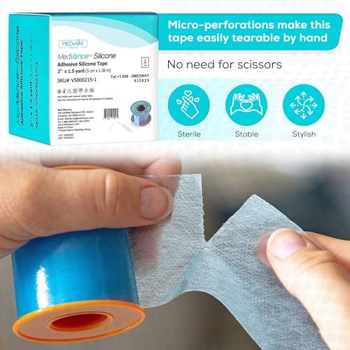 MedVance Silikonband 5 cm breit, weich mit Perforation und zuschneidbar (1 Packung, 1,4 m)