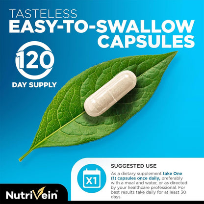Nutrivein Premium Zinkgluconat 100 mg – 120 Kapseln: Hoch bioverfügbares Zinkpräparat für das allgemeine Wohlbefinden