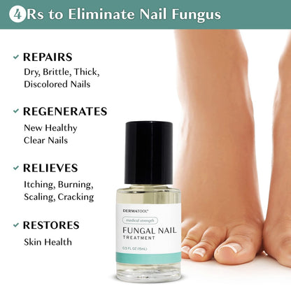 DERMATOOL Nagelpilz Behandlung Extra Stark – Antimykotische Lösung gegen Nagelpilz – Repariert geschädigte, gelbe, dicke und verfärbte Nägel – Für Finger- und Zehennägel