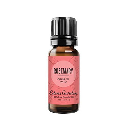Edens Garden Rosmarin Around The World Ätherisches Öl – 100 % reine Premiumqualität, unverdünnt, natürlich, therapeutisch, Aromatherapie, das Beste für Haut, Gesicht, Luftbefeuchter, 10 ml