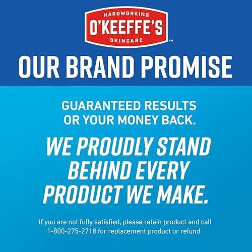 O'Keeffe's für gesunde Füße Fußcreme - 6,4 oz Glas (2er-Pack) - Garantierte Linderung für extrem rissige, trockene Füße, reparierende Hautpflege, steigert und erhält sofort den Feuchtigkeitsgehalt
