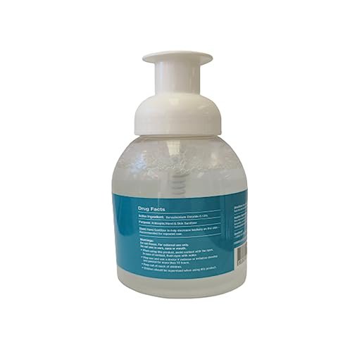 My-Shield Hand Sanitizer Schaum 8,25 oz (2er-Pack) – Alkoholfrei, Lang anhaltender Schutz, Beseitigt 99,9% der Keime, Pflegt mit Aloe Vera, Formuliert mit Zetrisil, FDA-registriert