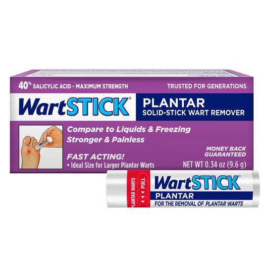 WartStick Plantar Maximalstärke Warzenentferner mit Salicylsäure, Stift für Plantarwarzen, 0,34 Unzen