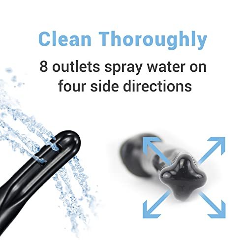 TopQuaFocus 10oz Silikon Einlaufbirne für Männer und Frauen – Darmreinigung, weicher Anal- und Vaginal-Dusche-Aufsatz, 4,8 Zoll (Rot)