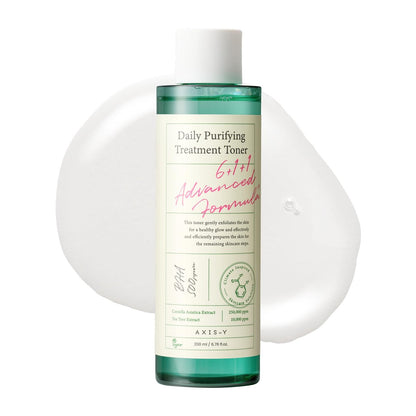 AXIS-Y Täglicher Reinigungs-Treatment-Toner mit Salicylsäure & Centella Asiatica - Porenverfeinerer, Ölkontrolle & Hautunreinheiten-Behandlung - Veganer Koreanischer Hautpflege BHA Toner (200 ml)