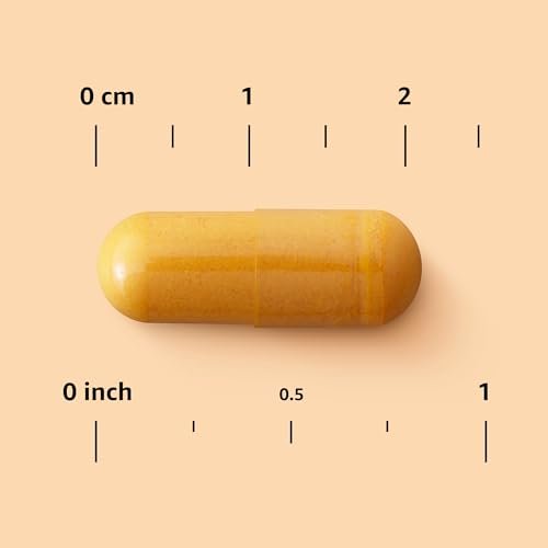 Kurkuma-Komplex mit 316 mg Curcumin, Ingwer und schwarzem Pfeffer – Gelenk- und Immununterstützung, 65 Kapseln