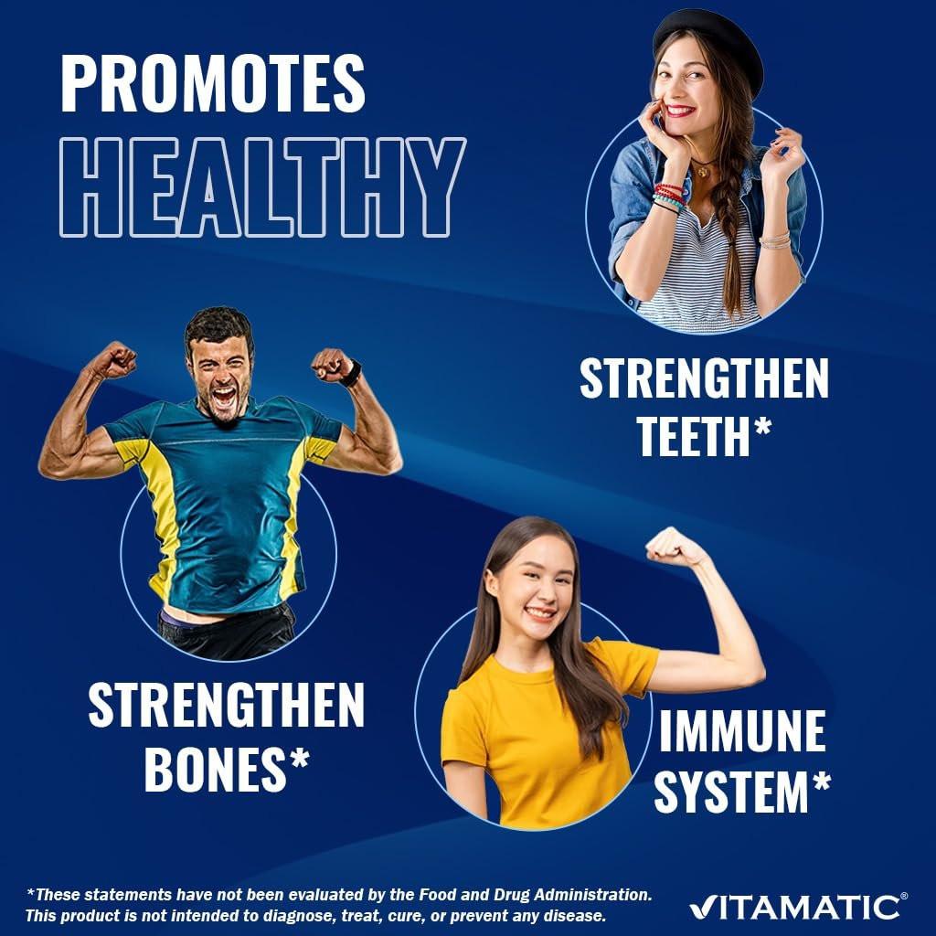 Vitamatic Vitamin D3 50.000 IE (als Cholecalciferol), einmal wöchentlich, 1250 mcg, 60 vegane Kapseln, 1-Jahres-Vorrat, fortschrittliche Formel bei Vitamin-D-Mangel (60 Kapseln)