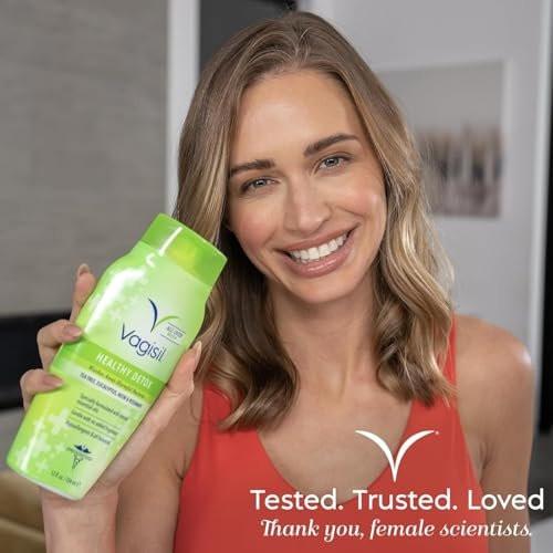 Vagisil Femininwaschgel für die Intimhygiene, Healthy Detox, Ganzkörperwaschgel für Frauen, gynäkologisch getestet, hypoallergen und pH-ausgeglichen, 355 ml (1er-Pack)