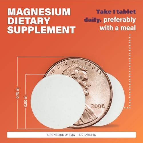 Rugby Magnesium Oxide 400 mg Tabletten - Nahrungsergänzungsmittel - Glutenfrei - 120 Stück (1 Packung)