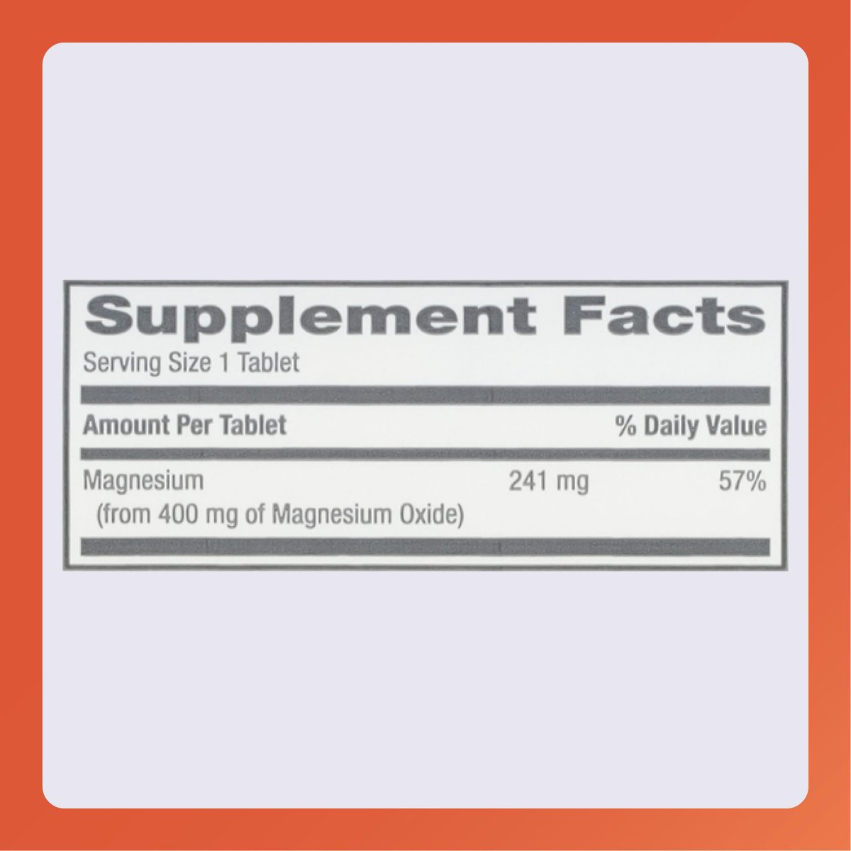 Rugby Magnesium Oxide 400 mg Tabletten - Nahrungsergänzungsmittel - Glutenfrei - 120 Stück (1 Packung)