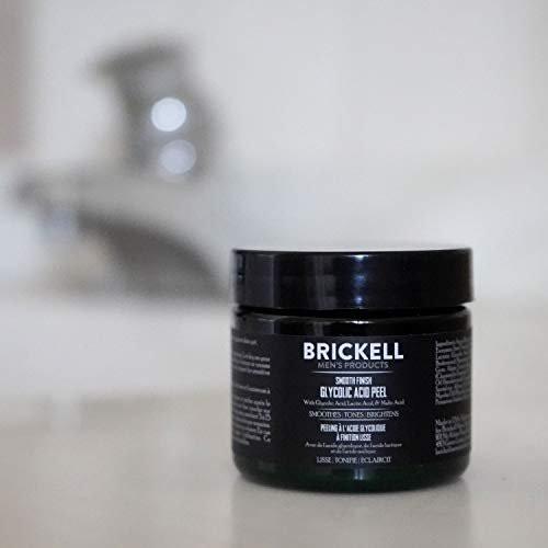 Brickell Men's Smooth Finish Glykol-Peeling für Männer – Natürliches & Bio Anti-Aging Peeling gegen Falten, 59 ml