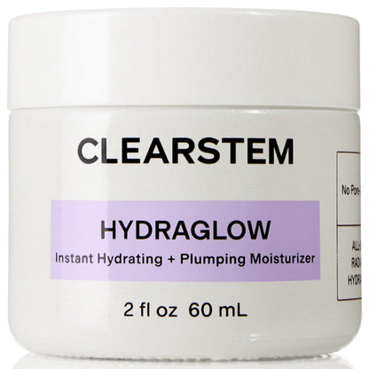 CLEARSTEM HYDRAGLOW Stammzellen-Feuchtigkeitscreme mit Bakuchiol und Squalen – Für jugendliche Haut, alle Hauttypen, glutenfrei, tierversuchsfrei – 60 ml