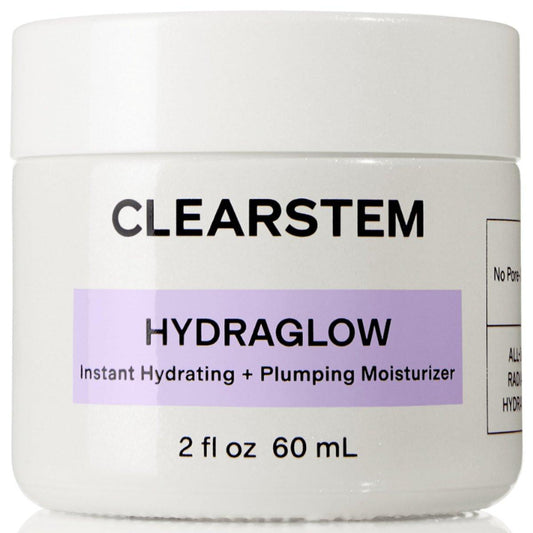CLEARSTEM HYDRAGLOW Stammzellen-Feuchtigkeitscreme mit Bakuchiol und Squalen – Für jugendliche Haut, alle Hauttypen, glutenfrei, tierversuchsfrei – 60 ml