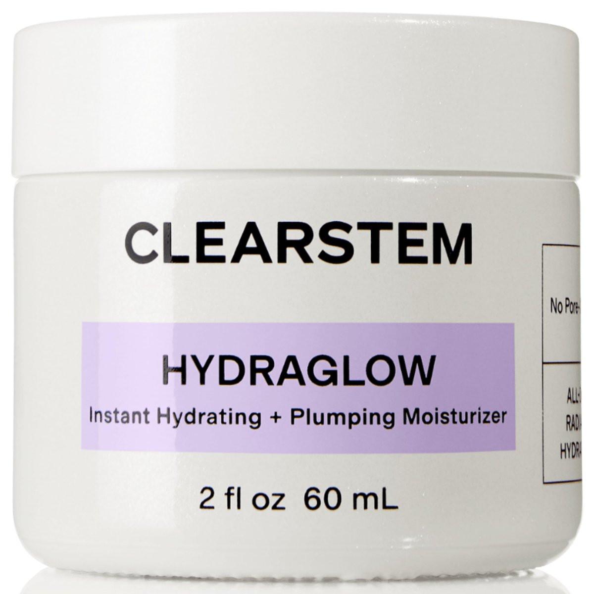 CLEARSTEM HYDRAGLOW Stammzellen-Feuchtigkeitscreme mit Bakuchiol und Squalen – Für jugendliche Haut, alle Hauttypen, glutenfrei, tierversuchsfrei – 60 ml