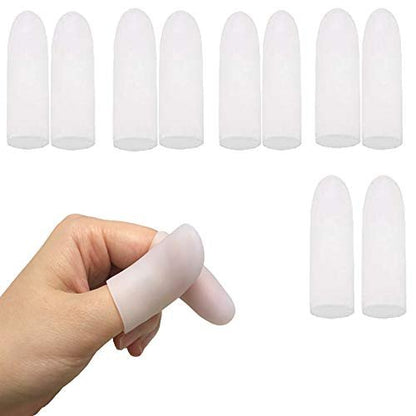 Kris-kikomy Gel-Fingerkappen aus Silikon – Fingerschutz bei Triggerfinger, Arthritis & Schmerzen (Größe S, 10 Stück)