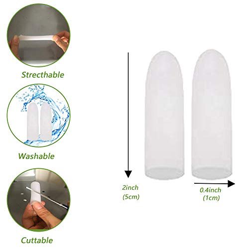 Kris-kikomy Gel-Fingerkappen aus Silikon – Fingerschutz bei Triggerfinger, Arthritis & Schmerzen (Größe S, 10 Stück)