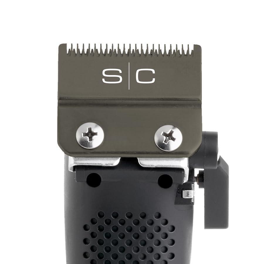 StyleCraft Ergo Professional Microchipped Magnetic Haarschneider mit 5 Aufsätzen, Ladestation und 3 farbigen Abdeckungen (Schwarz, Pink, Blau)