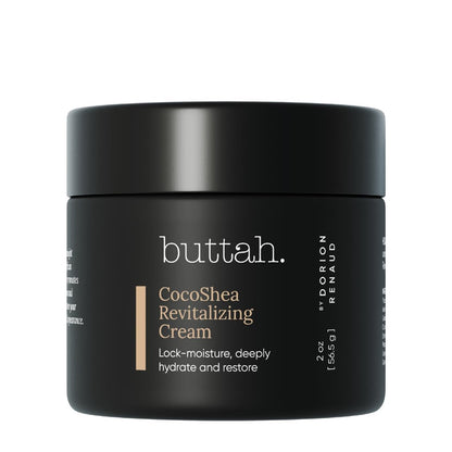 Buttah Skin CocoShea Revitalizing Cream 2oz – Natürliche & Bio-Afrikanische Shea- & Kakaobutter – Gesichtsfeuchtigkeitscreme für trockene Haut – Hautschutz für melaninreiche Haut – Black Owned Skincare