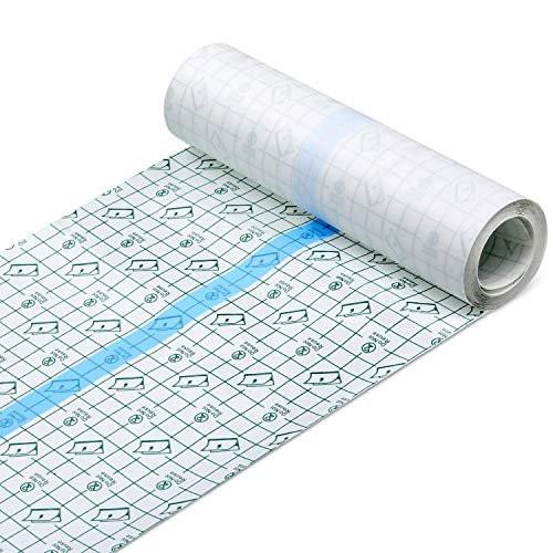 Transparentes Pflaster wasserdicht – Klare Wundauflage, dehnbares Klebeband für Tattoos und Schwimmen (8 x 197 Zoll)