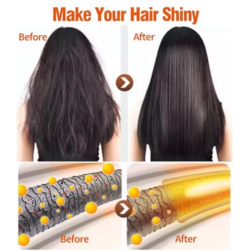 2er-Pack Collagen- & Keratin-Haarmaske – Tiefenpflege für geschädigtes Haar mit Arganöl – Feuchtigkeitsspendende Haarkur für trockenes, krauses Haar
